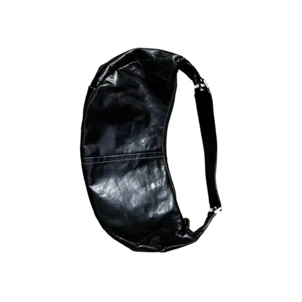 Giani Bernini Womens Leather One Strap Shoulder Purse Bag‎ Black One Size